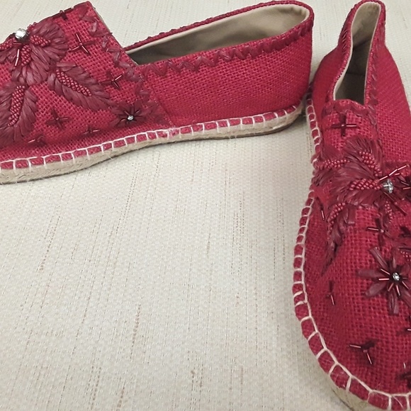 Johnny Was Antik Batik Red Tori Espadrilles - Picture 6 of 12